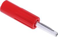 103-7637 RS PRO Red Male Banana Plug, 4 mm Connector, Solder Termination, 10A, 50V, Silver Plating