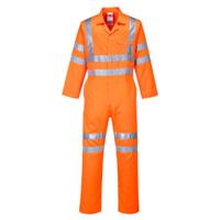 rt42ortm Portwest Orange Reusable Hi Vis Overalls, M