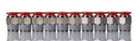 c01251038 Norgren Pneufit C Series Straight Threaded Adaptor, Push In 10 mm to R 3/8, Threaded-to-Tube Connection Style, Pneufit