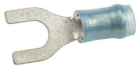 32060 TE Connectivity PIDG Insulated Crimp Spade Connector, 1.25mm² to 2mm², 16AWG to 14AWG, M5 Stud Size Nylon, Blue