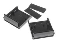 1593kbk Hammond 1593 Black ABS Enclosure, 66 x 66 x 28mm