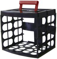 124-6593 RS PRO 64 Cell Black, Red, Transparent Polypropylene, Adjustable Compartment Box, 300mm x 280mm x 320mm