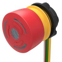 84-52212b40 EAO Twist Release Illuminated Emergency Stop Push Button, Panel Mount, 22.3mm Cutout, SPST, IP65, IP66, IP67