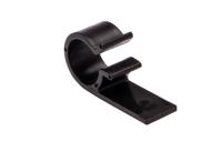 211-70002-4d20-pom-bk HellermannTyton Black Polyacetal D-shaped clip, 20mm Max. Bundle
