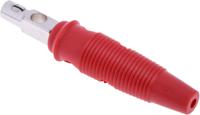 930726101 Hirschmann Test & Measurement Red Male Banana Plug, 4 mm Connector, Screw Termination, 16A, 60V dc, Nickel Plating