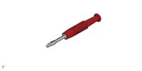 938420101 Hirschmann Test & Measurement Red Male Banana Connector, 6A, 30 V ac, 60V dc
