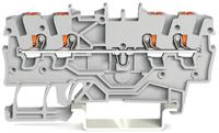 2200-1401 WAGO  TOPJOB S, 2200 Series Grey, 1mm², Single-Level, Push-In Cage Clamp Termination, ATEX, IECEx