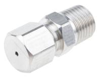 123-5567 RS PRO 1/4 NPT Compression Fitting for Use with Thermocouple or PRT Probe, 1.5mm Probe, RoHS Compliant Standard