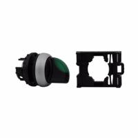 78635880-m22-wlk3-gm22-a Eaton RMQ Titan Series 3 Position Selector Switch Head, 22mm Cutout, Green Handle