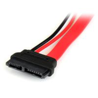 slsataadap6 StarTech.com Female Slimline SATA to Male SATA Data; SATA Power  Cable, 152.4mm