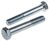 279-947 RS PRO Bright Zinc Plated Steel, Hex Bolt, M16 x 100mm