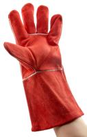 lw93l Polyco Healthline LW93 Red Leather Welding Gloves, Size 9