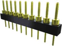 ts-132-t-a Samtec TS Series Straight Through Hole Pin Header, 32 Contact(s), 2.54 mm Pitch, 1 Row, Unshrouded