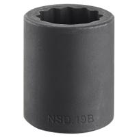 nsd32b Facom 32mm, 1/2 in Drive Impact Socket, 46 mm length