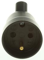 0-504-29 Legrand French Mains Connector, 16A Black, Cable Mount Polymer, 250 V