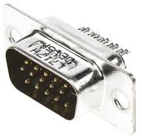 l717hde15p Amphenol Communications Solutions HD 15 Way Panel Mount D-sub Connector Plug, 2.29mm Pitch