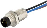 7000-08551-9700020 Murrelektronik Limited Industrial Circular Connector, 3 Contacts, Front, M8 Connector, Plug, Male, IP67, 7000 Series
