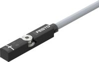 smt-8m-a-po-24v-e-75-oe Festo Magneto Resistive Pneumatic Position Detector, IP65, IP68, IP69K, 24V dc, NC Operation, SMT-8, with LED