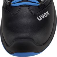 6934207 uvex 2 Men's Black, Blue Steel Toe Capped Safety Shoes, UK 7, EU 41
