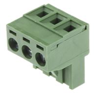 790-0705 RS PRO, 5.08mm Pitch, 3 Way, , Pluggable Terminal Block, Plug, Cable Mount, Screw Termination