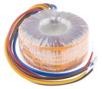 0120p1-2-018 Nuvotem Talema 230V ac, 2 x 18V ac Toroidal Transformer, 120VA 2 Output