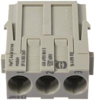 09140032601 HARTING Heavy Duty Power Connector Module, 40A, Male, Han-Modular Series, 3 Contacts
