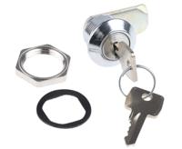f328-03-2-455e Euro-Locks a Lowe & Fletcher group Company Camlock, 16mm Panel-to-Tongue, 23 x 20.2mm Cutout, Key Unlock