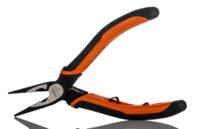 2430-g-140-ip Bahco 2430G Long Nose Pliers, 140 mm Overall, Straight Tip, 37mm Jaw