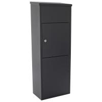 t05781 Black Mailbox, 1050 mm x 380mm x 230 mm