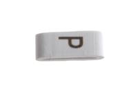 531-07876-hobs85-pvc-wh HellermannTyton HODS85 Slide On Cable Markers, Black on White, Pre-printed "P", 1.8 → 6.3mm Cable, 531-07876