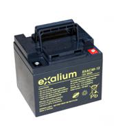 exac50-12 Exalium 12V M6 Lead Acid Battery, 50Ah