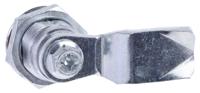 192-9644 RS PRO Silver Die Cast Cabinet Lock, 26mm Panel-to-Tongue, Key Unlock