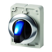 187120-m30c-fwlk-b Eaton Toggle Selector Switch - 30mm Cutout Diameter, Illuminated 2 Positions