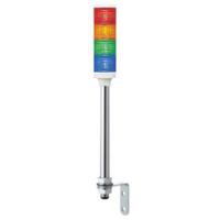 xvc4b4 Schneider Electric Harmony XVC4 Series Red/Green/Amber/Blue Signal Tower, 4 Lights, 24 V ac/dc, Tube Mount