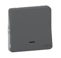 mur35127 Schneider Electric Grey Push Button Light Switch, 1 Gang, Mureva Styl