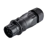 9607145531 Wieland RST CLASSIC Series Connector, 7-Pole, Female, 7-Way, Push-In, 20A, IP66, IP68, IP69