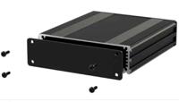 195-1518 RS PRO Black Aluminium Instrument Case, 160 x 108.5 x 30mm