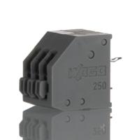 250-403 WAGO 250 Series PCB Terminal Block, 3-Pole, Female, 3-Way, PCB Mount, 4 (IEC/EN 60664-1) A, 5 (CSA) A, 5 (UL) A