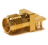 bu-1420761811 Mueller Electric, Jack Edge Mount SMA Connector, 50Ω, Solder Termination, Straight Body