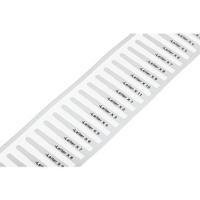 211-821 WAGO 211 Push In Cable Marker, White, Pre-printed "Plain", for Nozzles,
