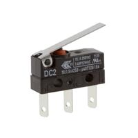 dc2c-l1lc ZF Hinge Lever Micro Switch, Tab Terminal, 10.1 A @ 250 V ac, SPDT, IP6K7