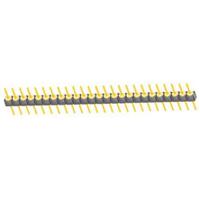 ts-125-g-a Samtec TS Series Straight Through Hole Pin Header, 25 Contact(s), 2.54 mm Pitch, 1 Row, Unshrouded
