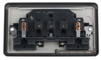k2948brc MK Electric Albay Plus 2 Gang Plug Socket, 13A, Type G - British