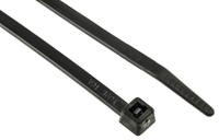 111-06200-t50m-pa66-bk HellermannTyton Cable Tie, Inside Serrated, 245mm x 4.6 mm, Black Polyamide 6.6 (PA66), Pk-100