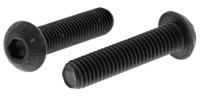 822-9133 RS PRO Black, Self-Colour Steel Hex Socket Button Screw, ISO 7380, M8 x 35mm