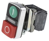 xb4bw73731g5 Schneider Electric Harmony XB4 Series Illuminated Push Button, Panel Mount, 22mm Cutout, SPDT, IP66, IP69K