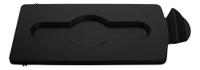 2007892 Rubbermaid Commercial Products Black Resin Waste Bin Lid for and Slim Jim® Recycling Station Waste Stream label kits,