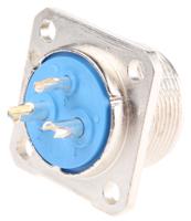 0383-510-06 Jaeger Circular Connector, 3 Contacts, Panel, Standard Connector, Socket, Male, IP50, IP54