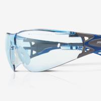 rly00365 Riley STREAM EVO Anti-Mist UV Safety Glasses, Blue Polycarbonate Lens, Vented