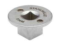 96121002 STAHLWILLE 9612 Series Square Set Adaptors, 5.8 x 3 cm, 1/2in Insert, Chrome Plated Finish